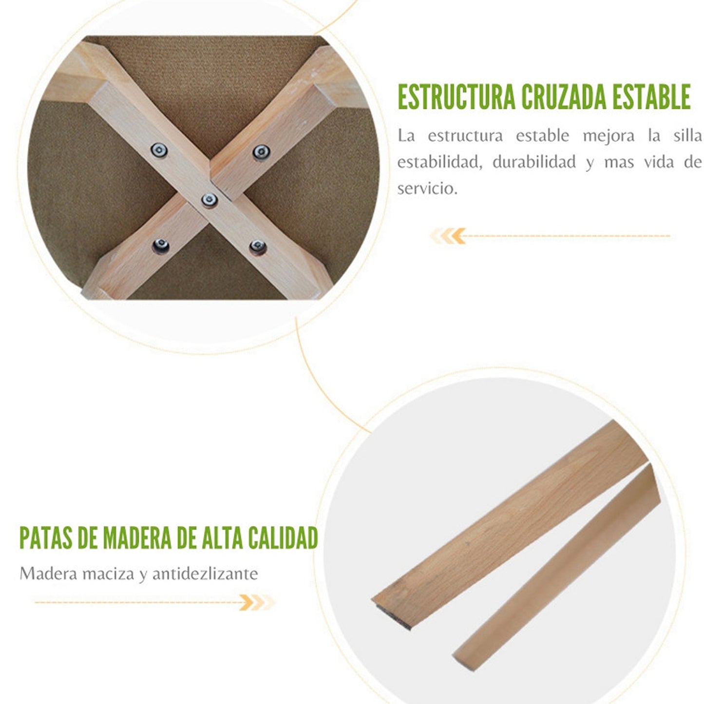 Juego de Comedor White con 4 Sillas Milano negra