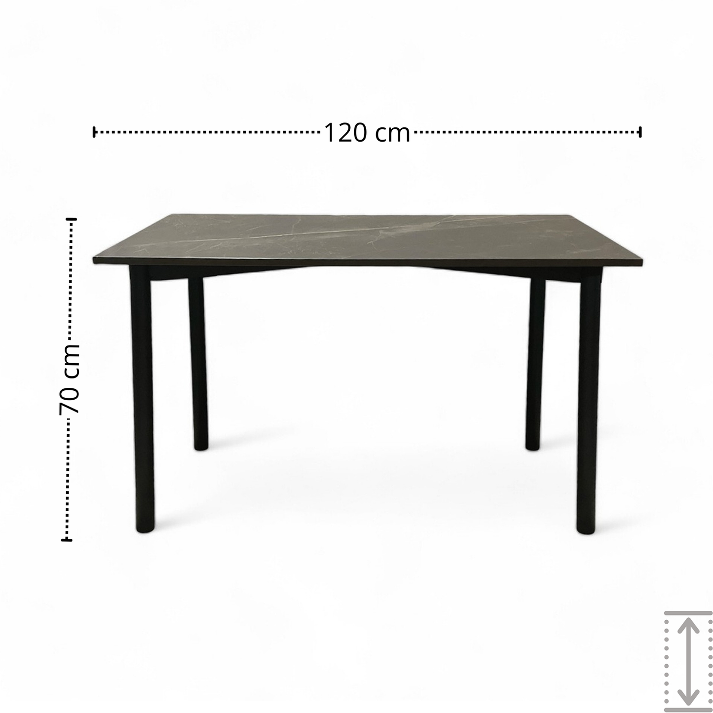 Mesa de Comedor Haby metalico negro