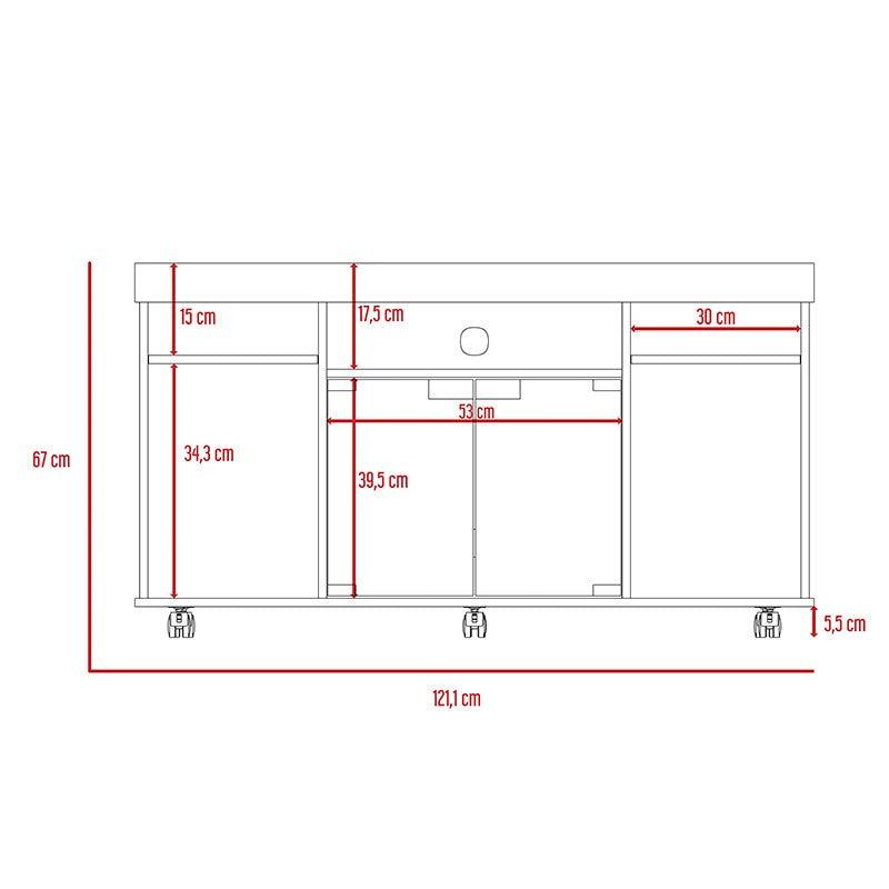 Mesa Para Tv Celuma Rovere Para Tv De 50"