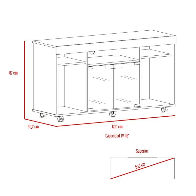 Mesa Para Tv Celuma Rovere Para Tv De 50"