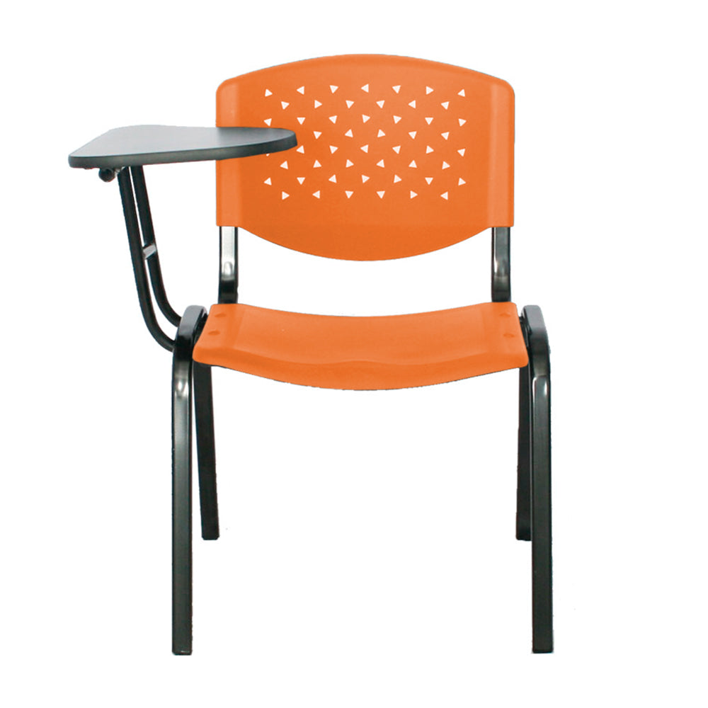 Silla Universitaria Lille Brazo Abatible naranja