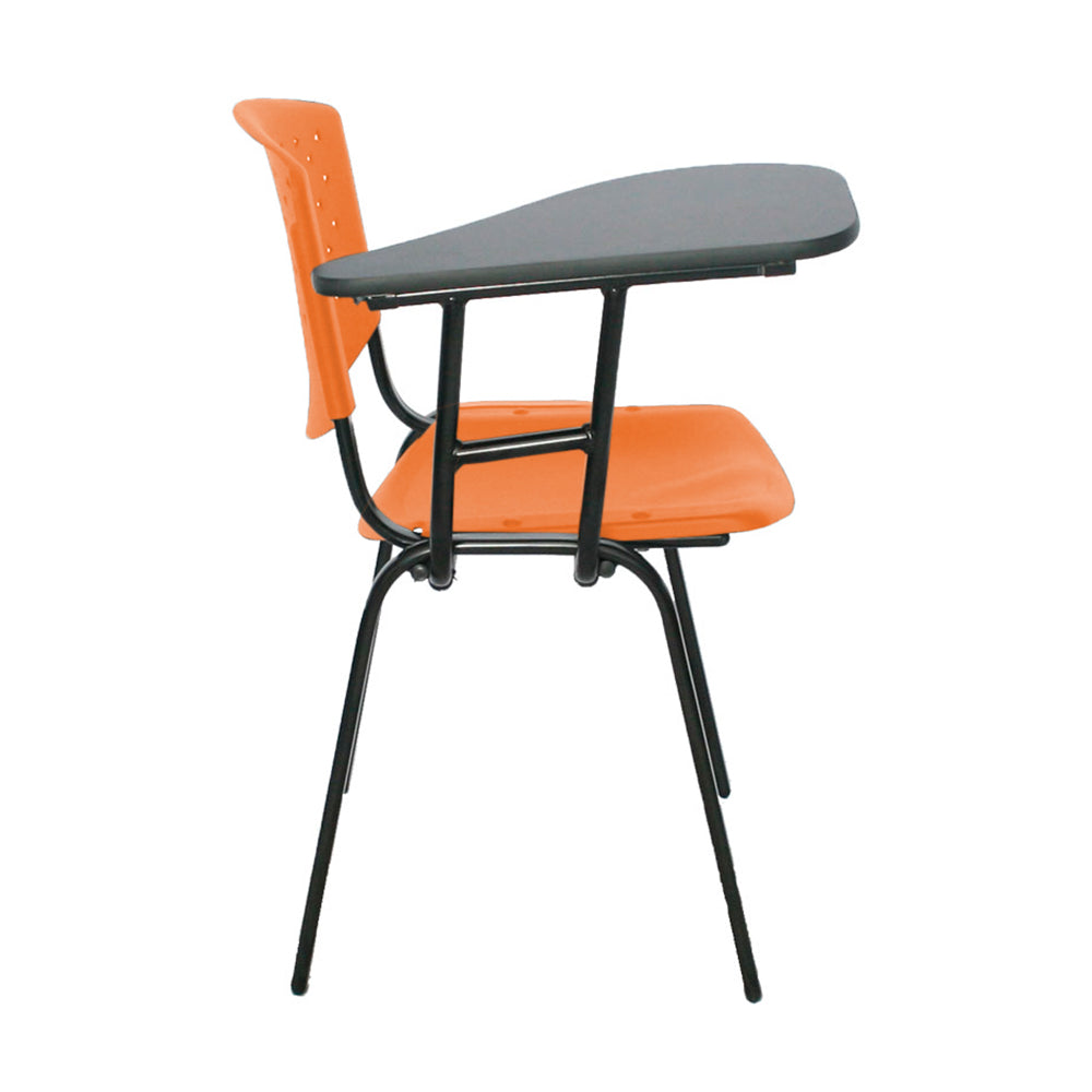 Silla Universitaria Lille Brazo Abatible naranja