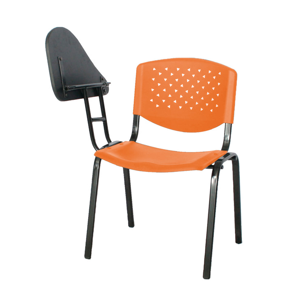 Silla Universitaria Lille Brazo Abatible naranja