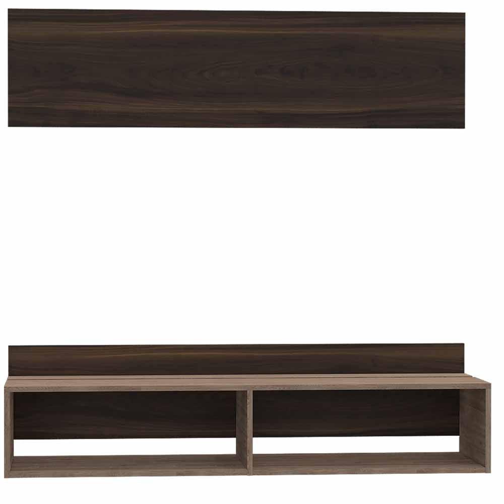 Panel De Tv Fraktal Caoba Y Miel Para Televisor De Hasta 60 Pulgadas