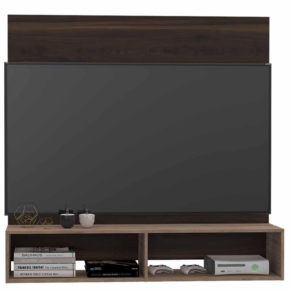 Panel De Tv Fraktal Caoba Y Miel Para Televisor De Hasta 60 Pulgadas