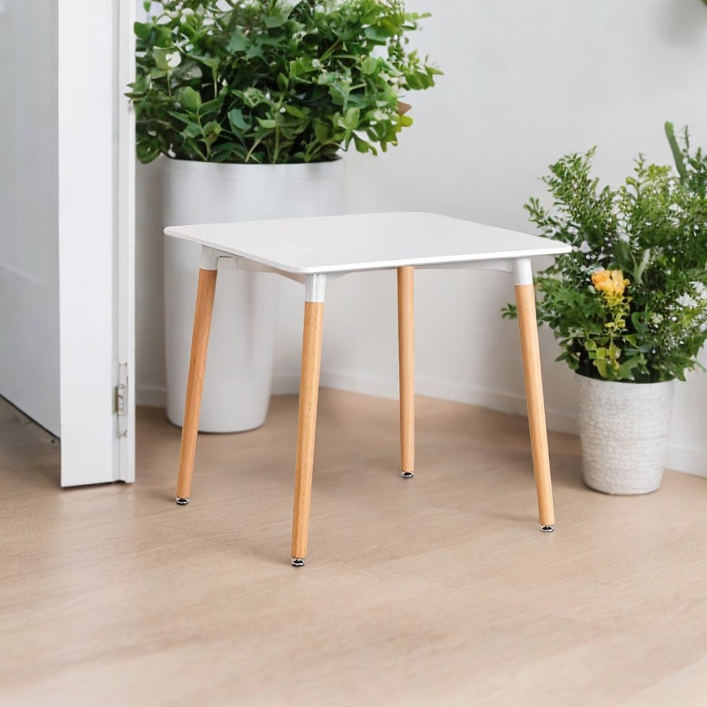 Mesa de Comedor White cuadrada blanco