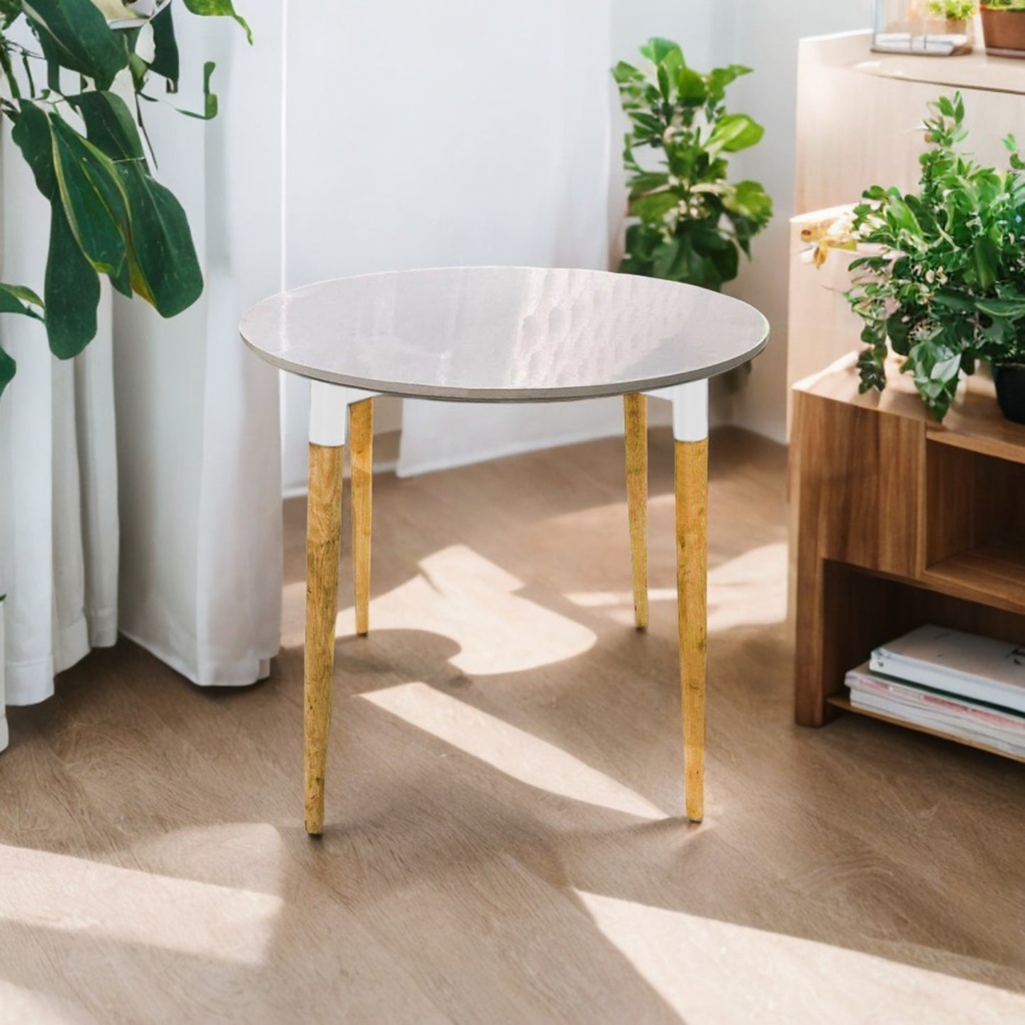 Mesa de Comedor redondo White blanco