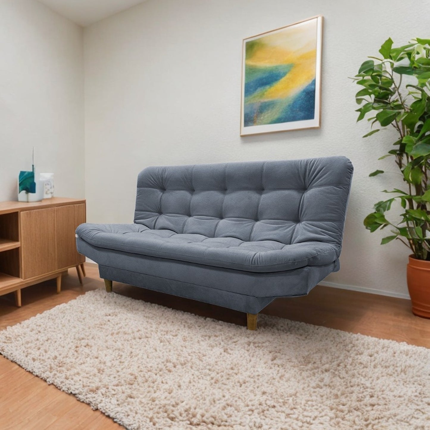 Sofa cama 3 Posiciones Clic Clac Zou gris plomo 170 cm