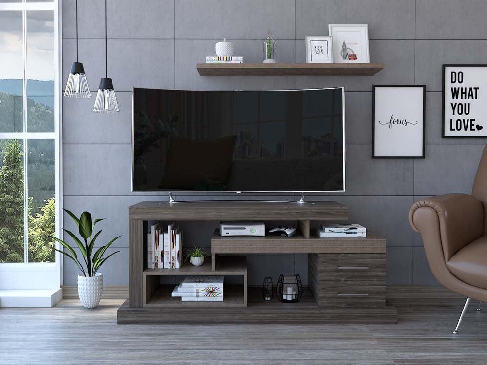 Mesa Para Tv Rodolf Taupe Para Tv De 48"