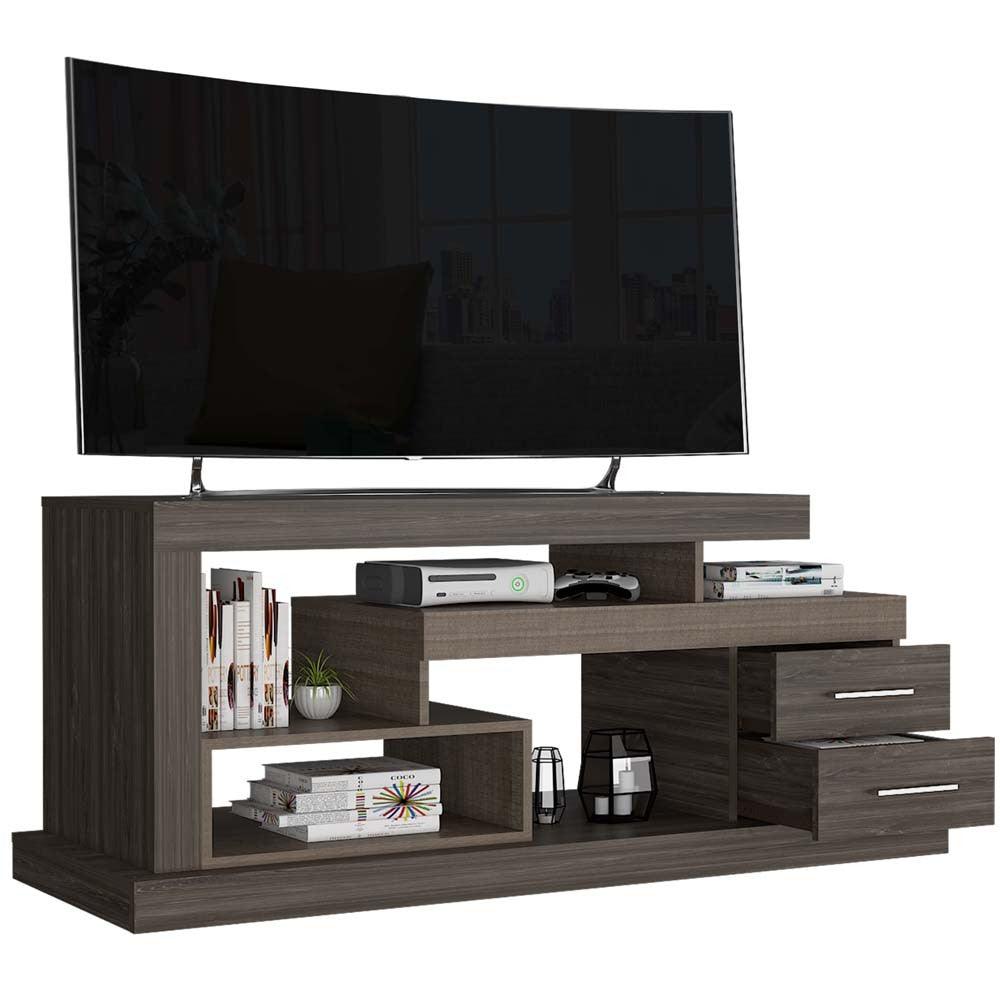 Mesa Para Tv Rodolf Taupe Para Tv De 48"