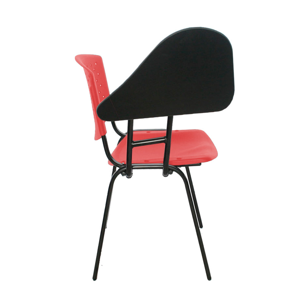 Silla Universitaria Lille Brazo Abatible rojo