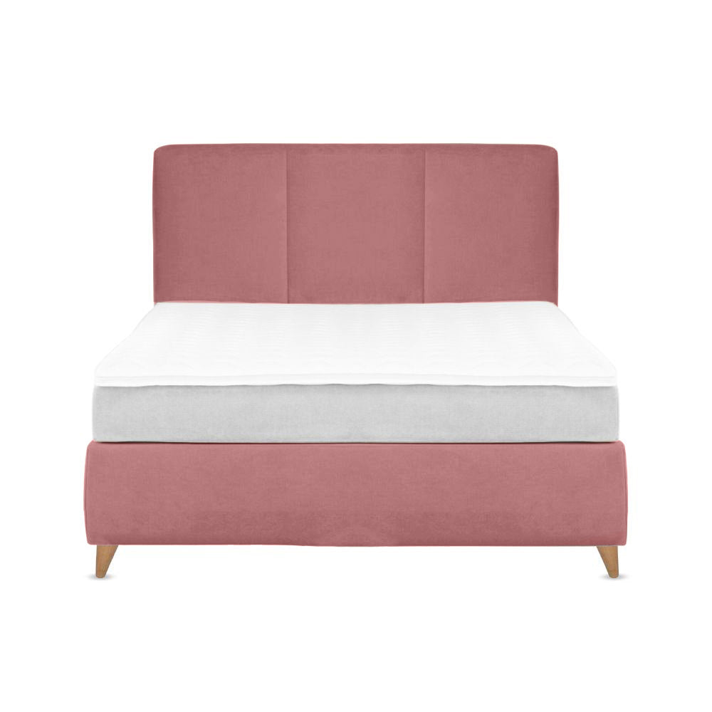 Base Cama Con Espaldar King Pretty Salmon
