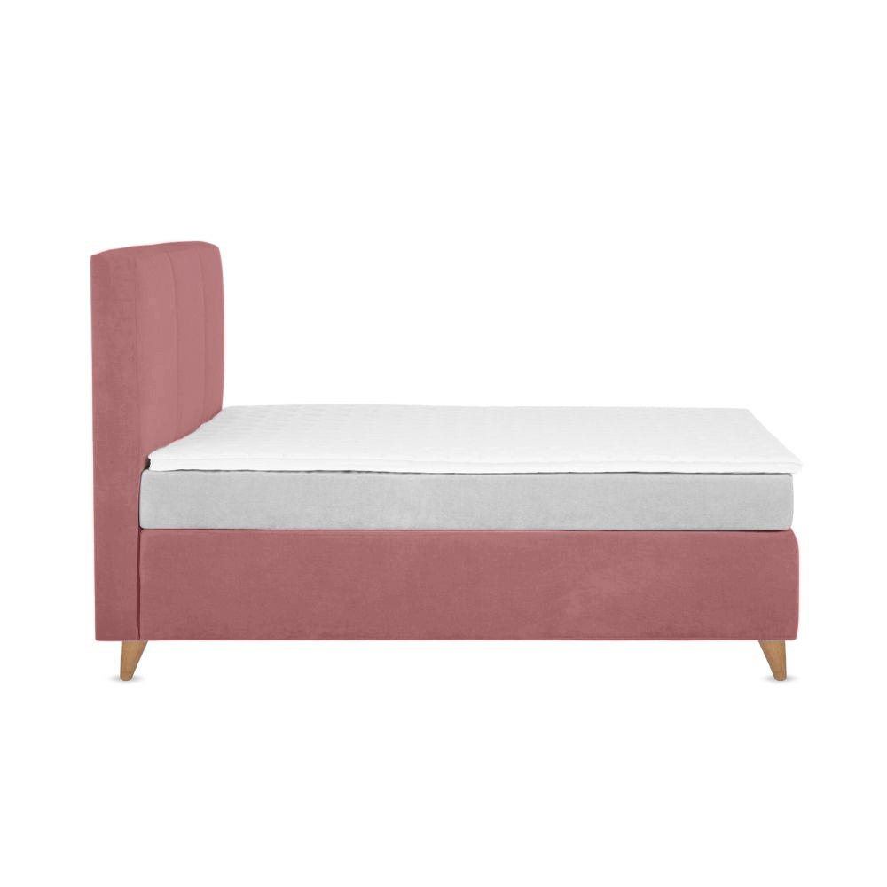 Base Cama Con Espaldar King Pretty Salmon
