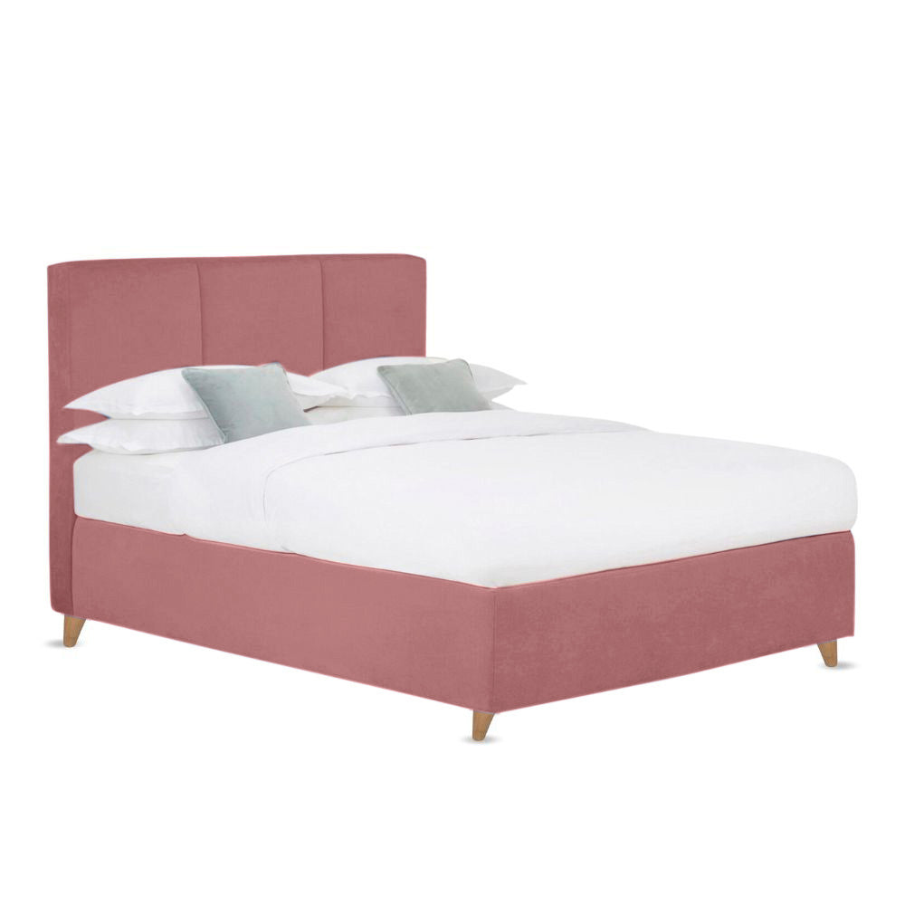 Base Cama Con Espaldar King Pretty Salmon