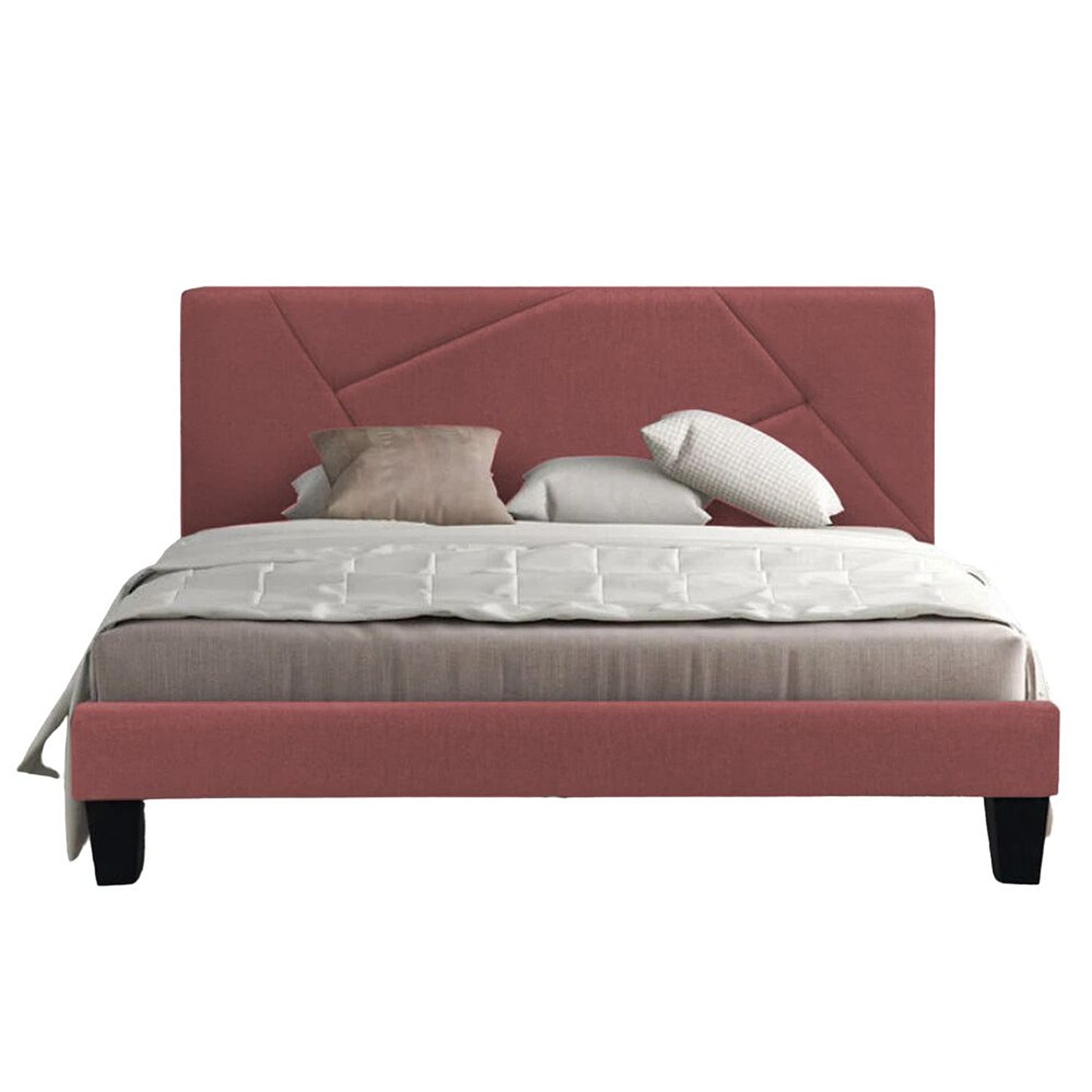 Base Cama Con Espaldar King Hampton Salmon