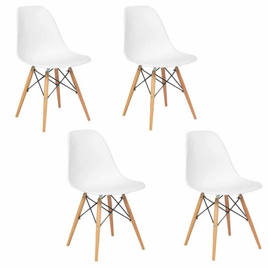 Set x4 Silla Eames Blanco