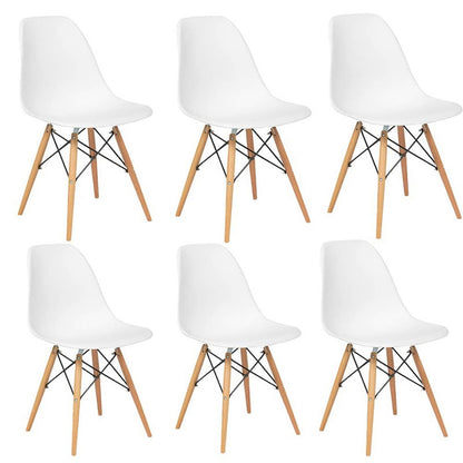 Set x6 Silla Eames Blanco