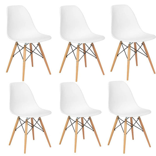 Set x6 Silla Eames Blanco