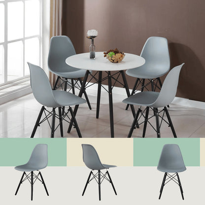Silla Eames Patas Negra Gris