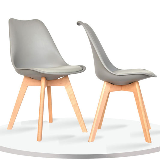 Set x2 Silla Tapizada Milano Gris