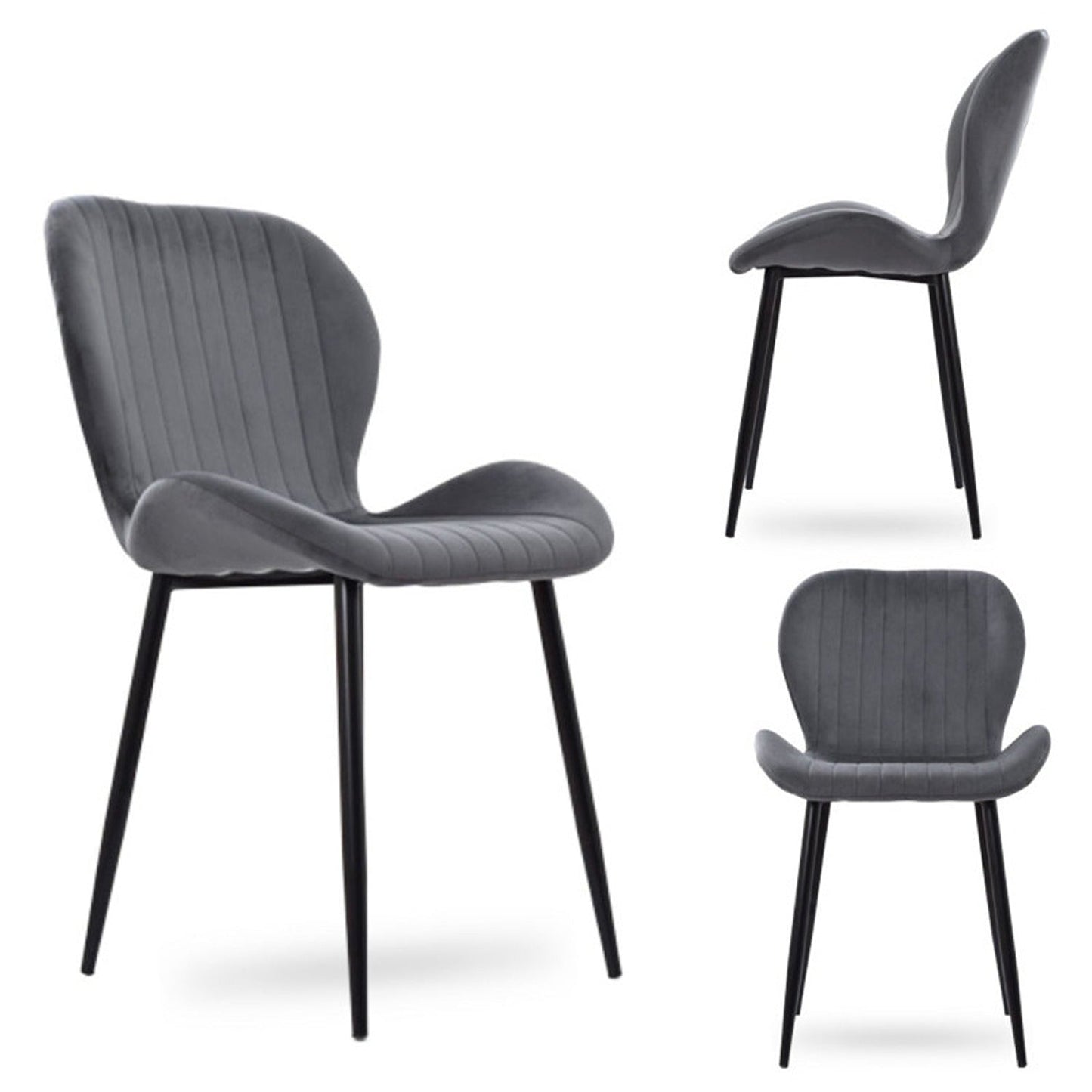 Set x6 Silla Bella Gris