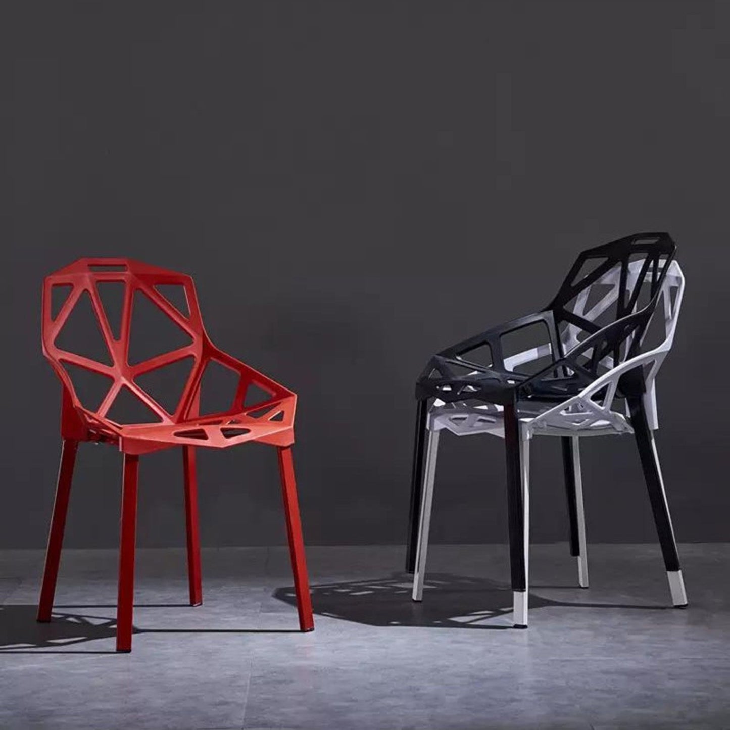 Silla Moderna Triangulo Negro