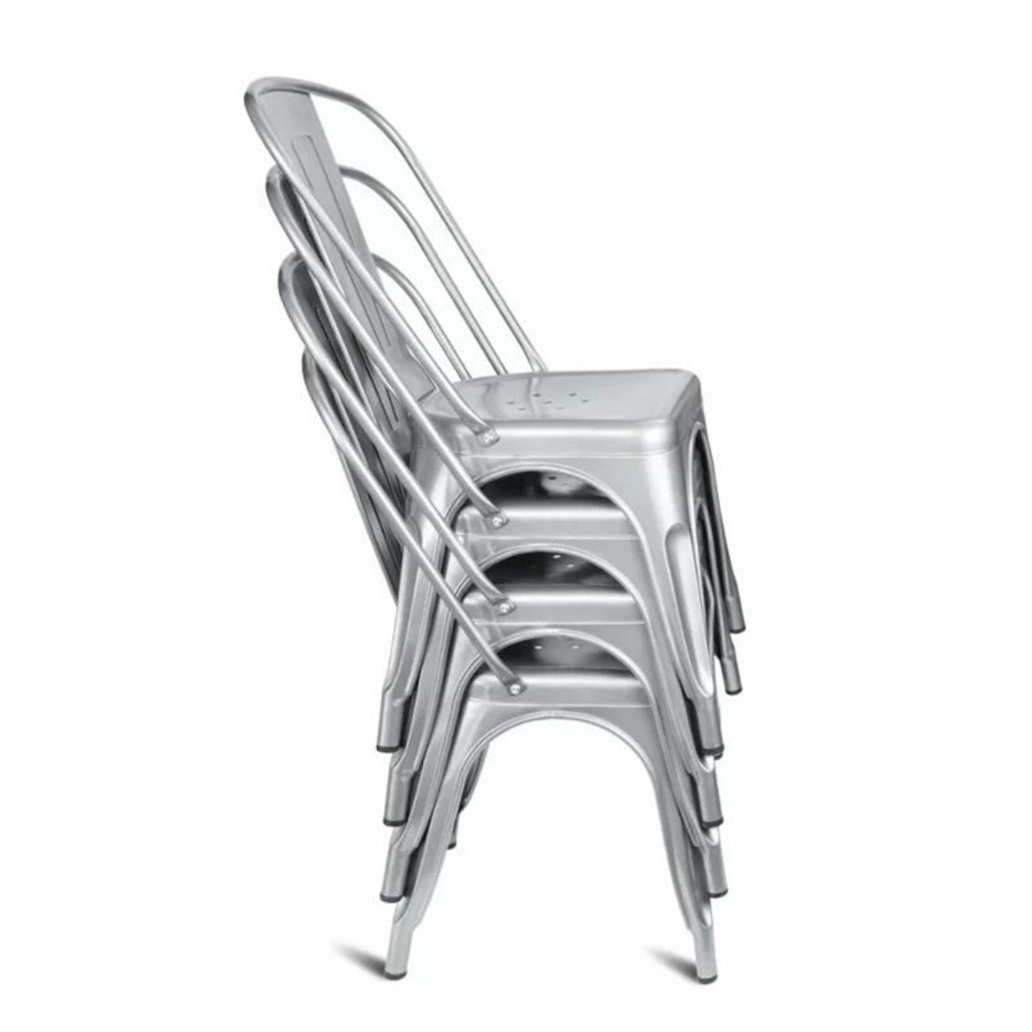 Set x4 Silla Turca Gris Plata