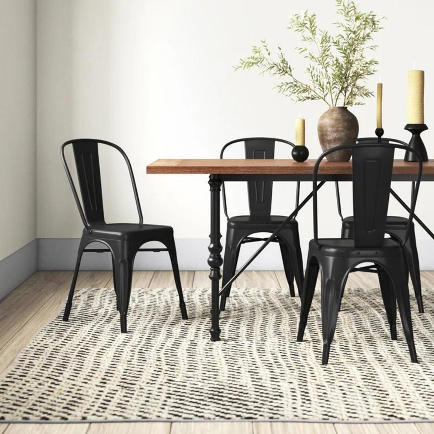 Set x2 Silla Turca Negro