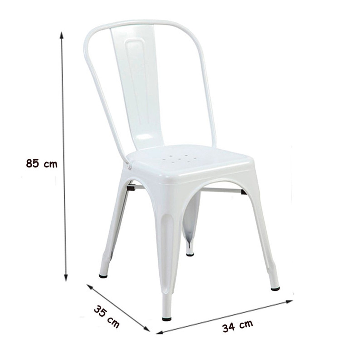 Set x3 Silla Turca  Blanco
