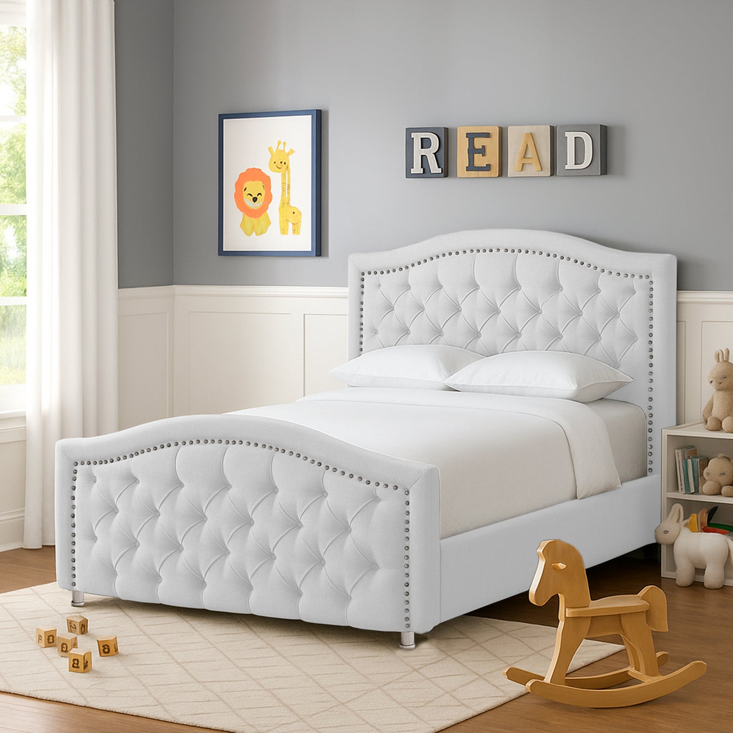 Cama Semidoble Infantil Venecia blanco