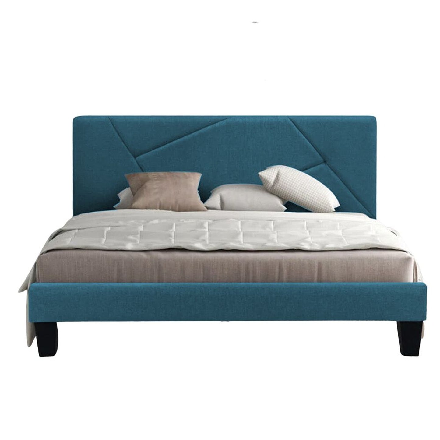 Base Cama Con Espaldar King Hampton Verde