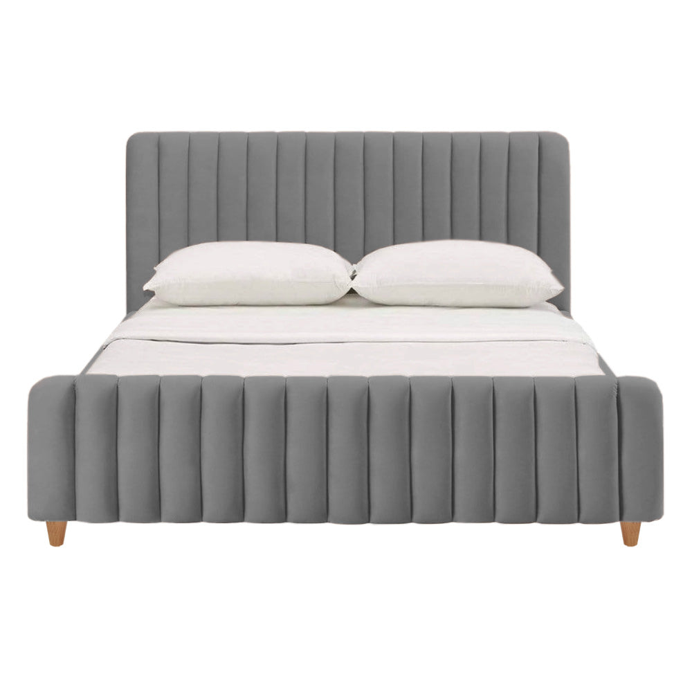 Cama Doble Vitale Gris Plata