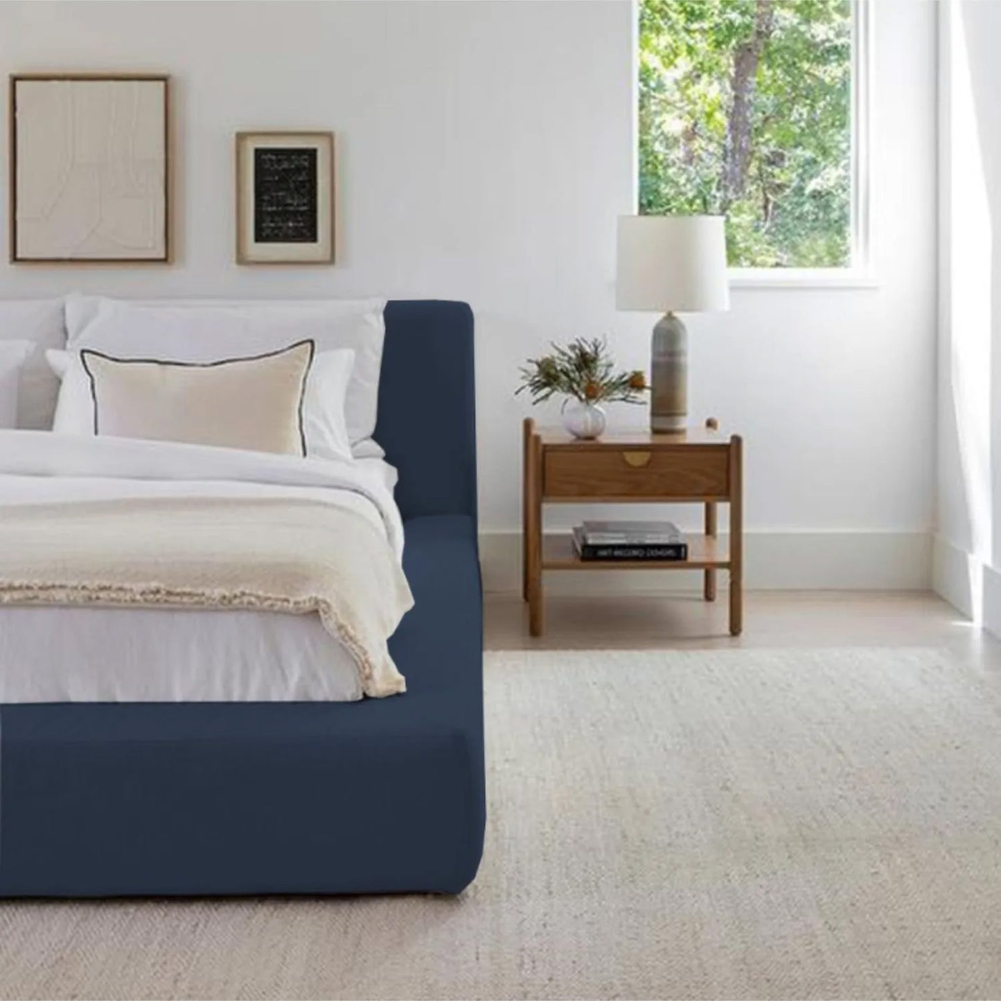 Cama Doble Astoria Azul