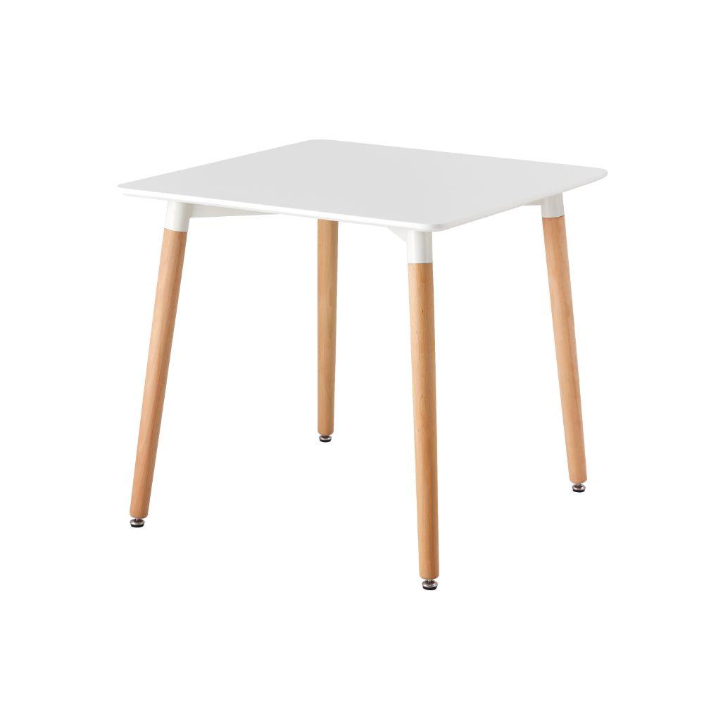 Mesa Eames Cuadrada Blanca80X80X74