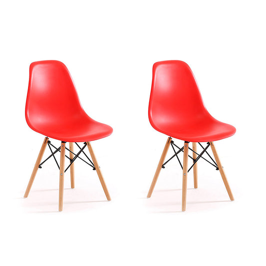Set x2 Silla Eames Rojo