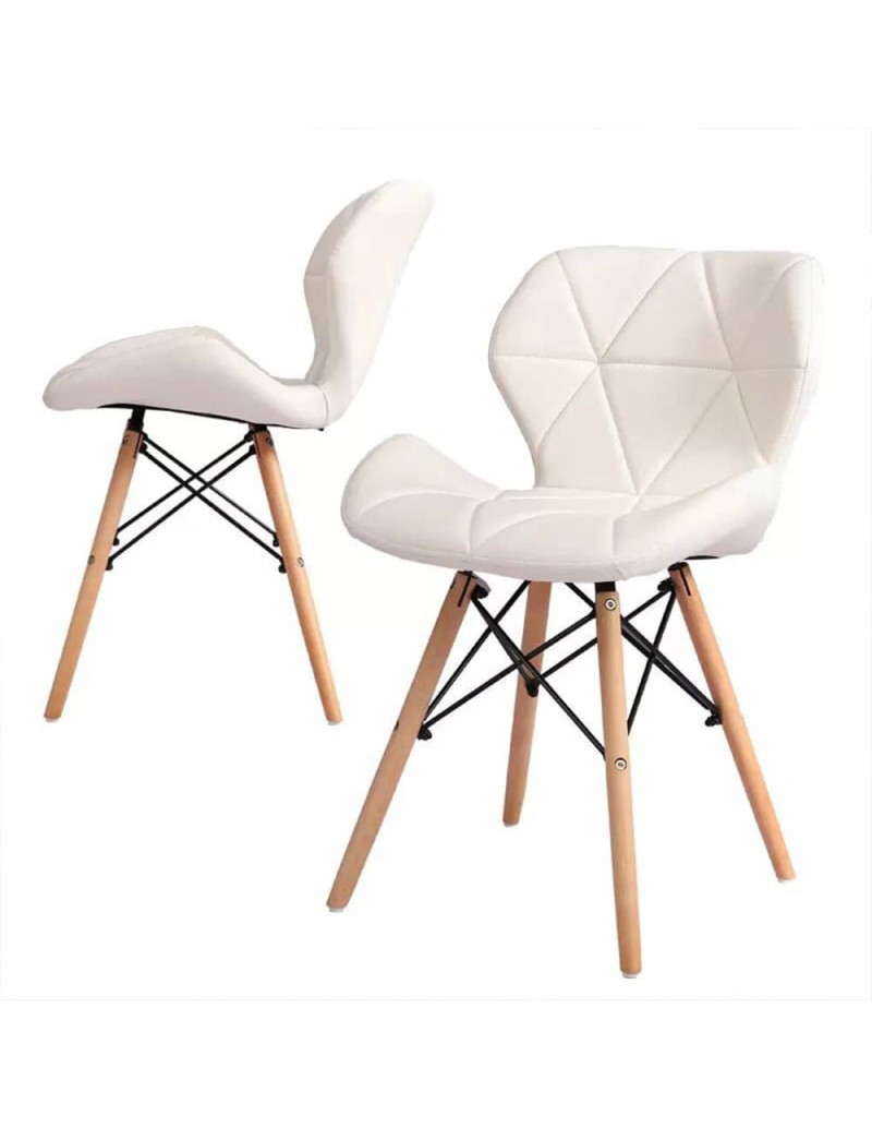 Set x4 Silla Dais blanca