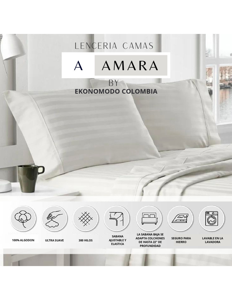 Combo cama King Hampton + colchon 2...