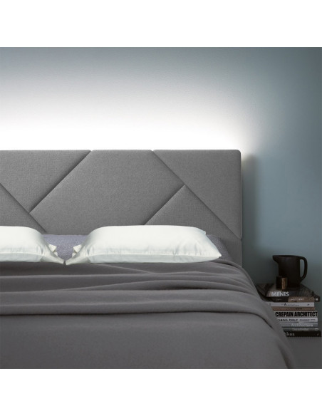 Combo cama King Hampton + colchon 2 Pillow 32 cm + cabecero + GRATIS sabanas 300 hilos.