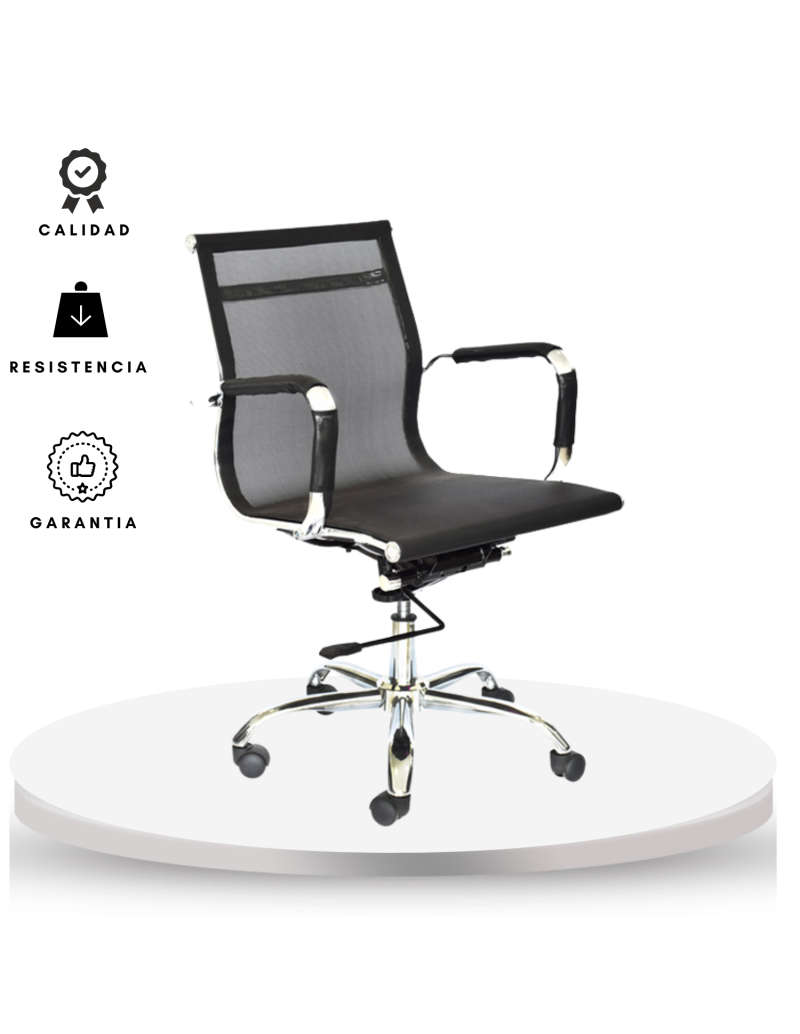 Silla de oficina  Elegance Bice Gerente Negro