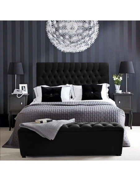 Cabecero para cama 200 paris negro
