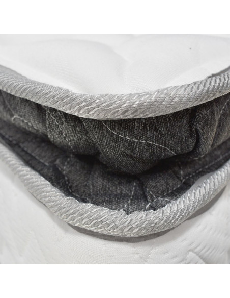 Combo Mousai cama king + colchon 1 Pillow 26 cm + cabecero GRATIS sabanas 300 hilos