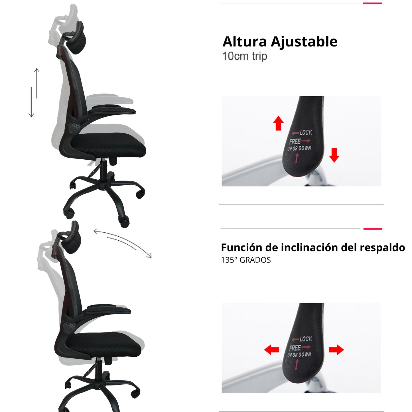 Silla De Oficina Maxi Presidente Negro