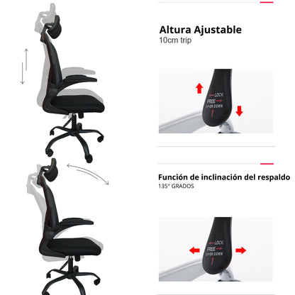 Silla De Oficina Maxi Presidente Negro