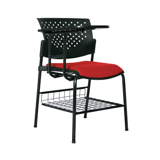 Silla Universitaria Fly Tapizada Brazo Abatible con Portalibros  rojo