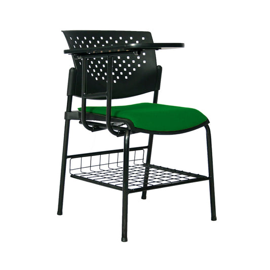 Silla Universitaria Fly Tapizada Brazo Abatible con Portalibros  verde