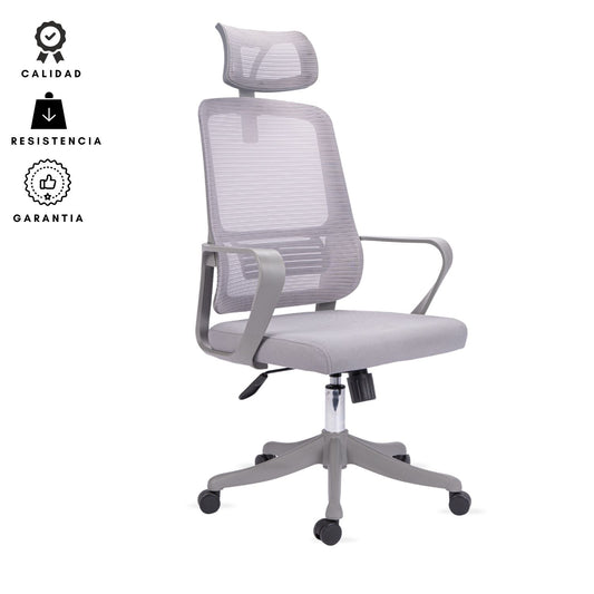 Silla De Oficina Karlo Presidente 108X60X50 Gris