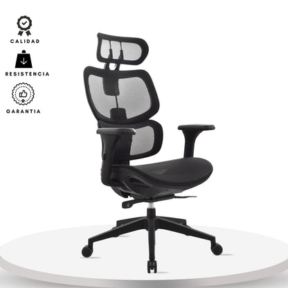 Silla De Oficina Emy 115X66X70 Negra