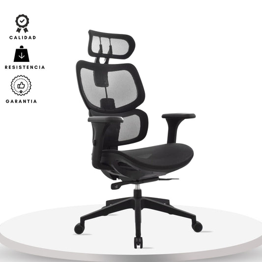Silla De Oficina Emy 115X66X70 Negra