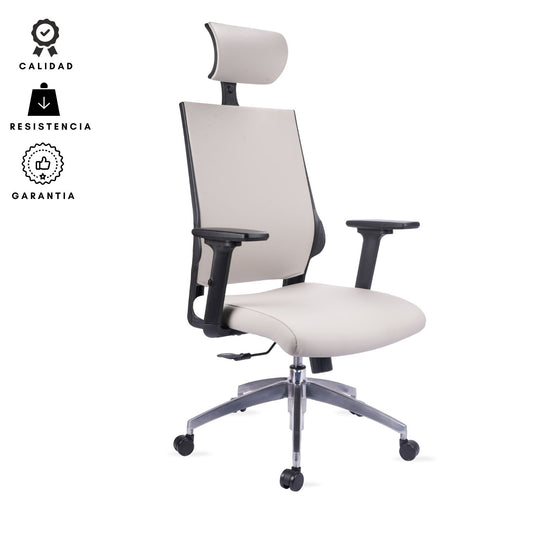 Silla De Oficina Vizza Presidente 128X63X52 Gris