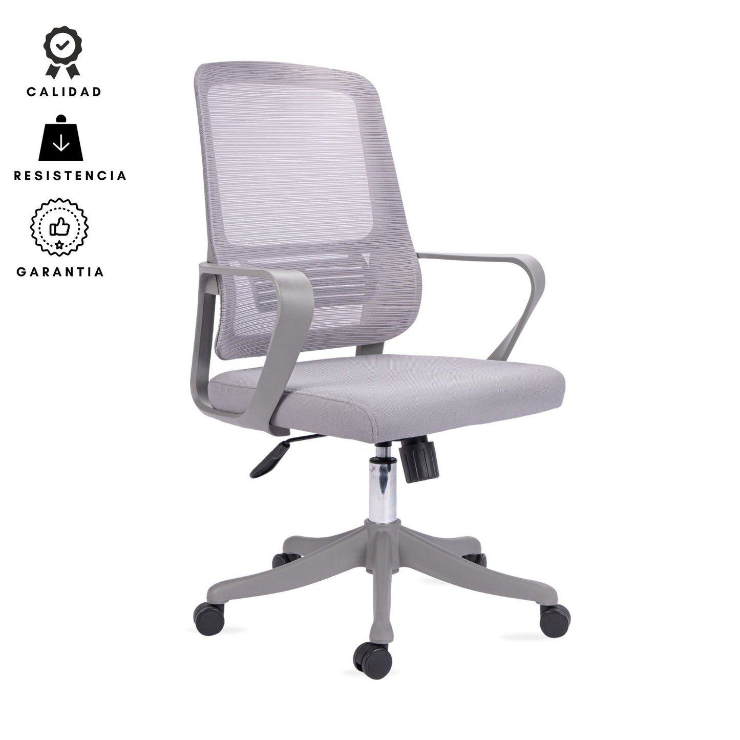 Silla De Oficina Karlo Gerente 100X60X50 Gris